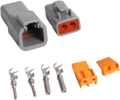 Secure 2-Pin Deutsch Connector for 12-14 Gauge Wires