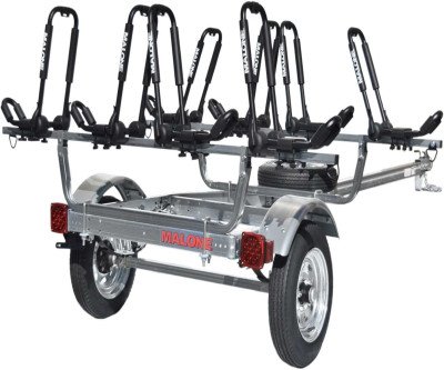 Multi-Kayak Trailer Hauls 4 Boats with Ease