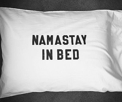 Namastay In Bed Pillowcase