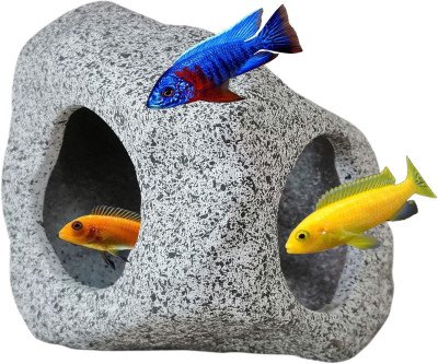 Natural Ceramic Hideaway Cave for Aquatic Pets