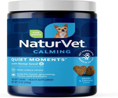 Natural Calm for Anxious Dogs: Quiet Moments Plus Hemp Supplement