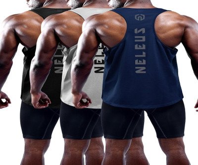 Stay Cool & Dry: Neleus 3-Pack Muscle Tank Top