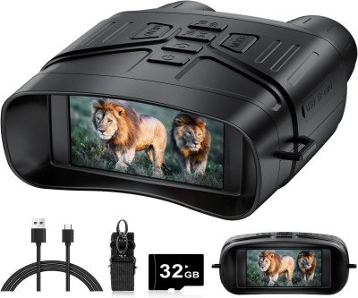 See in Pitch Black: 4K Night Vision Goggles with 32GB Storage