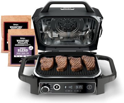 7-in-1 Woodfire Grill for Ultimate Outdoor Cooking