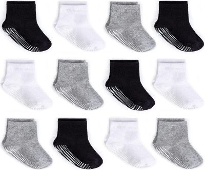 Safe Steps for Tots: Non-Slip Grip Crew Socks