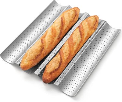 Nonstick Baguette Bread Pan for Perfectly Baked French Bread