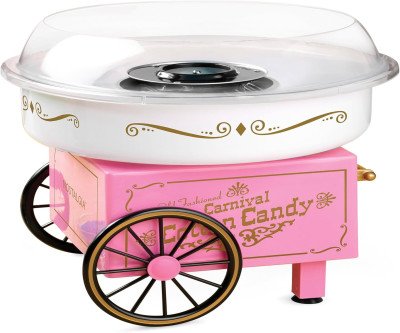 Nostalgia Vintage Cotton Candy Maker - Carnival Fun at Home