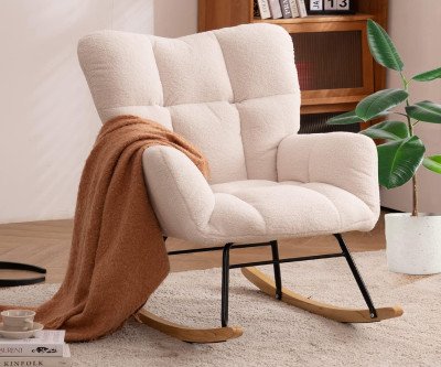 Soothe Your Baby to Sleep with This Cozy Rocking Chair