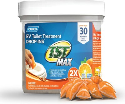 Odor-Free RV Toilet with Citrus Drop-Ins, 30-Pack
