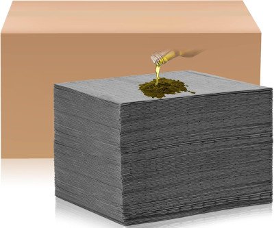 100 Oil Absorbent Pads: Garage Spill Protection Made Easy