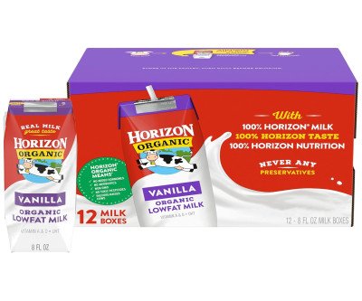 On-the-Go Organic Vanilla Milk Boxes for Kids & Adults