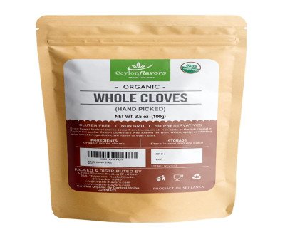 Organic Hand Picked Whole Cloves from Sri Lanka
