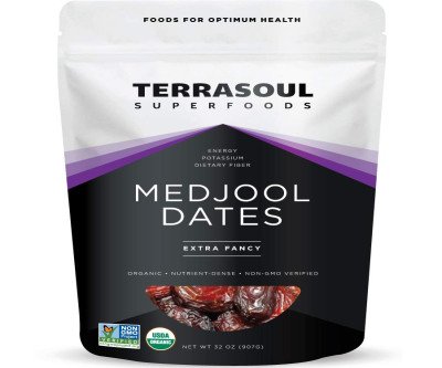 Organic Medjool Dates: Chewy Caramel Sweetness, 2 Lbs