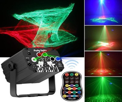 Party Atmosphere Maker: 3-in-1 Disco Lights with Sound Activation