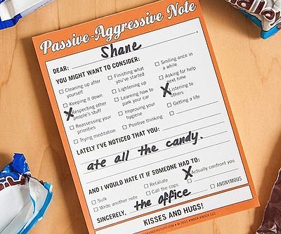 Passive Aggressive Notes