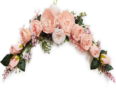 Peach Peony Swag: Instant Arch Elegance