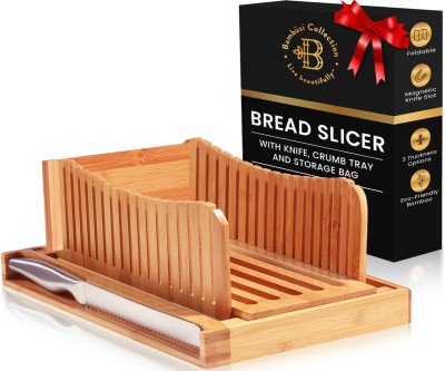 Perfect Slices Every Time - Bamboo Bread Slicer