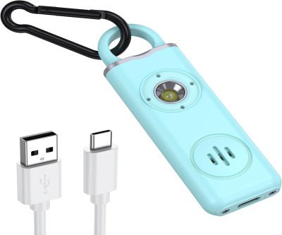 Personal Safety Alarm Keychain – 130dB Siren with LED Strobe Light