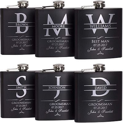 Personalized Groomsmen Flask