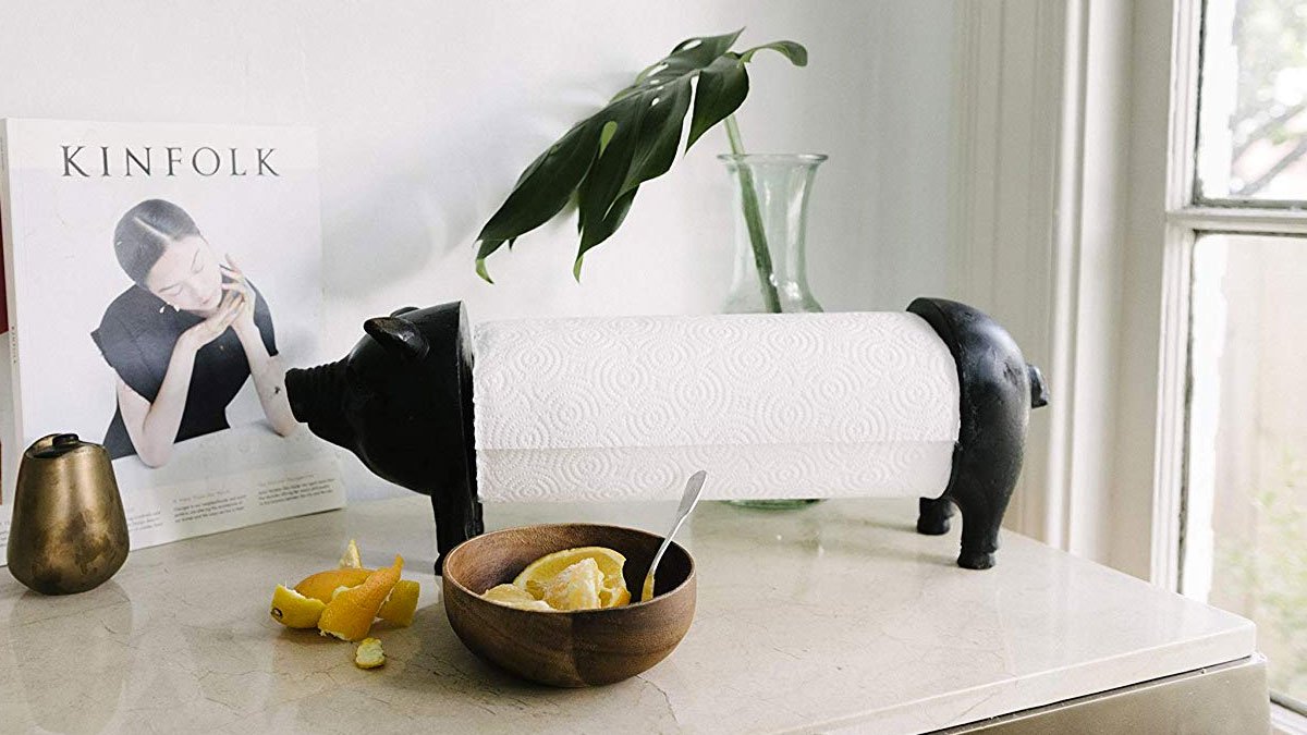 Pig Paper Towel Holder