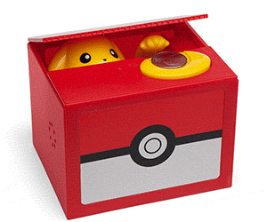 Pikachu Coin Stealing Piggy Bank