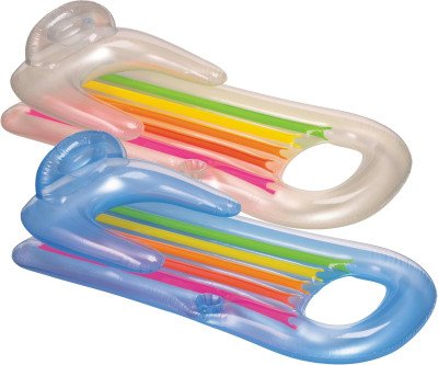 Poolside Comfort: 2-Pack Inflatable Lounger with Drink Holder