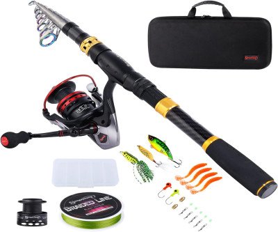 Complete Fishing Combo: Portable Rod, Reel & Travel Bag