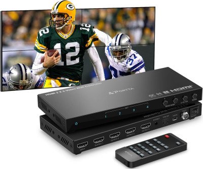 Create Stunning Video Walls: 4K HDMI Controller for 4 Screens