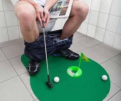 Potty Putter Putting Mat
