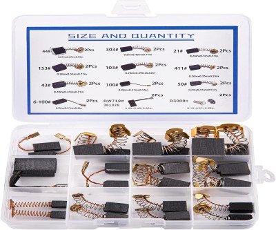 Power Tool Motor Brush Kit - 24Pcs Carbon Replacement Parts