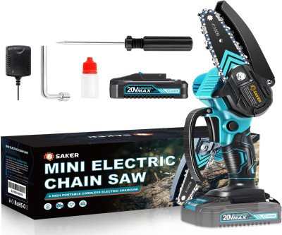 Powerful Mini Chainsaw: Cordless Pruning for Easy Garden Care
