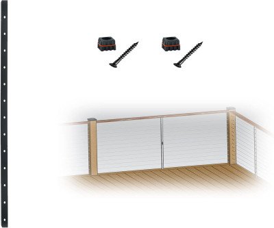 Pre-Drilled Cable Railing Post for Safety & Views