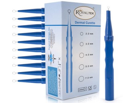 Precision Dermal Curettes - Box of 10 Sterile Tools