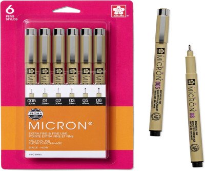 Precision Micron Pens for Artists and Writers