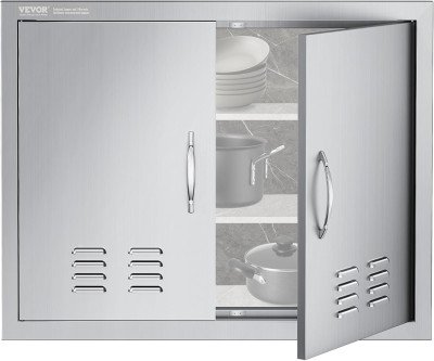 Premium BBQ Island Doors: Weatherproof Stainless Steel