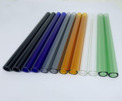 Premium Borosilicate Glass Tubes: 8-inch Colorful Lab-Quality Set