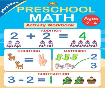 Fun Preschool Math Workbook for Kids Ages 2-4
