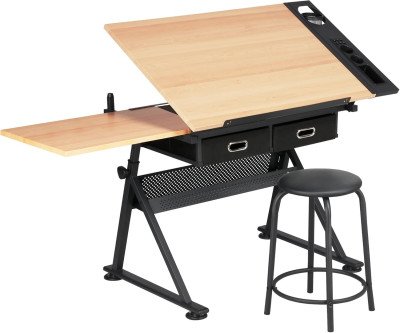 Professional Art Table with Tilting Top & Storage
