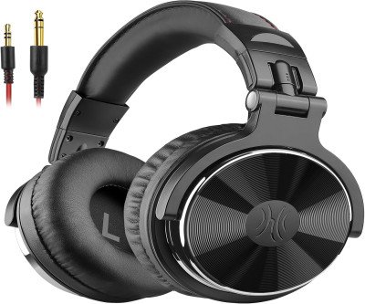 Professional Audio Headphones with 50mm Drivers for Studio & DJ Use