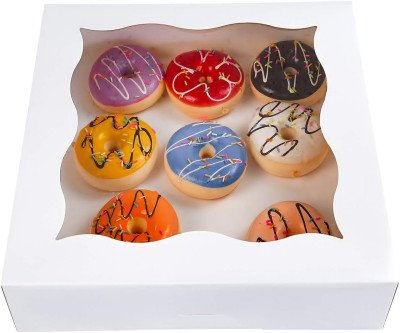 Professional Bakery Boxes with Clear Window - 15 Pack