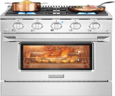 Professional Grade Gas Range: 4 Burners & 4.2 Cu. Ft. Oven