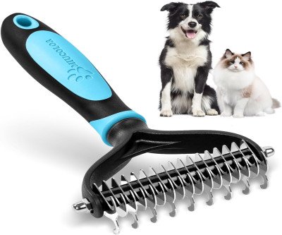 Professional Pet Deshedding Brush - Remove Loose Hair & Mats Without Pain
