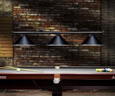 Professional Pool Table Lighting with Vintage Style
