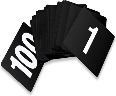 Professional Table Numbers - Clear Dining Guide