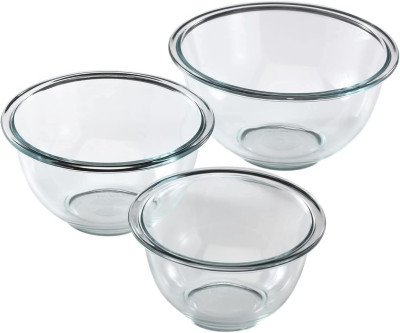 Mix, Microwave, Serve: Pyrex 3-Piece Glass Bowls
