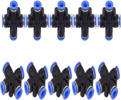 Quick Connect Tube Fittings - 10 Pack for 1/4