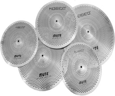 Practice Drums Quietly: Complete 5-Piece Cymbal Mute Set
