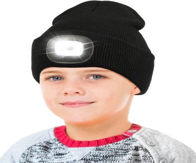 Rechargeable LED Beanie Hat Lights Up Kids' Nights