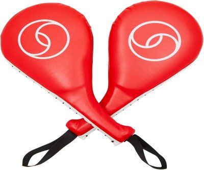 Red Taekwondo Kick Pads - Secure 2-Pack for Power Training