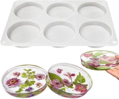Versatile 6-Cavity Deep Round Coaster Molds